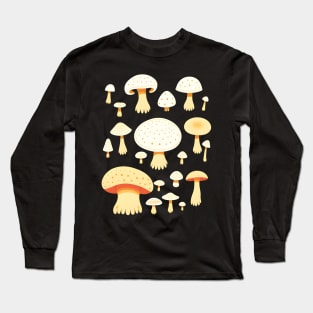 Mushroom Pattern Long Sleeve T-Shirt